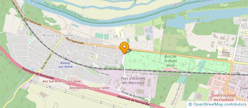 localisation de l'entreprise TUBIX S A à ROSNY-SUR-SEINE