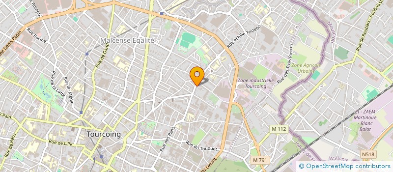 localisation de l'entreprise TUBNOR à TOURCOING
