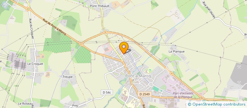 localisation de l'entreprise TUBULAIR  PONT-A-MARCQ