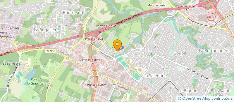 localisation de l'entreprise TUCANOA à ORVAULT