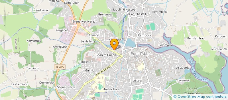 localisation de l'entreprise TUD AR VRO à PONT-L'ABBE