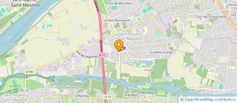 localisation de l'entreprise TUDELLE  SAINT-PRYVE-SAINT-MESMIN