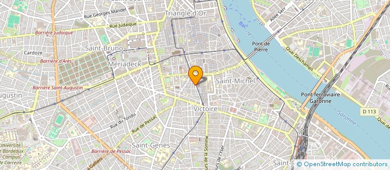 localisation de l'entreprise TUDI HOLDING 33  BORDEAUX