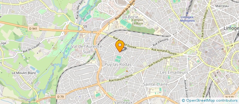 localisation de l'entreprise TUDOMAD à LIMOGES