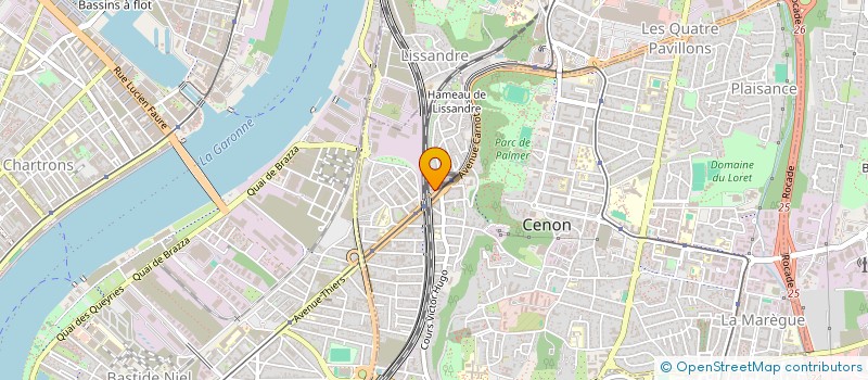 localisation de l'entreprise TUDOR PHOTO  CENON