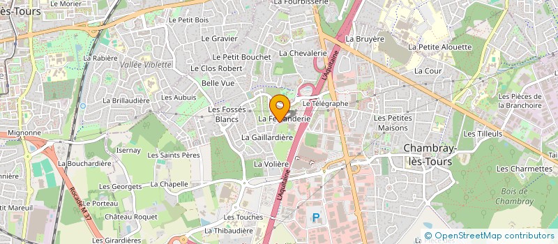 localisation de l'entreprise TUE LOUP  CHAMBRAY LES TOURS