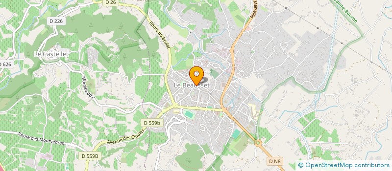 localisation de l'entreprise TUEL WINTENBERGER  LE BEAUSSET