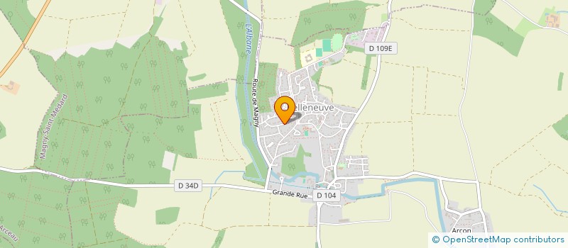 localisation de l'entreprise TUESDAY à BELLENEUVE