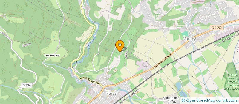 localisation de l'entreprise TUF VOLLEY  TULLINS