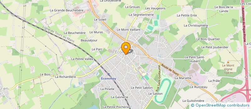 localisation de l'entreprise TUFFIERE  ECOMMOY