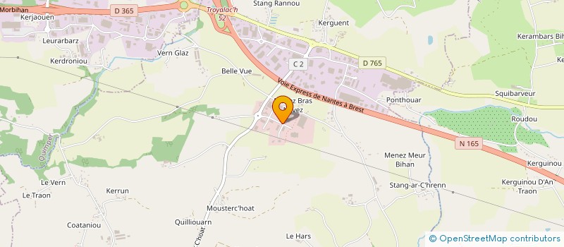 localisation de l'entreprise TUFFIGO RAPIDEX  SAINT-EVARZEC