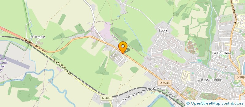 localisation de l'entreprise TUFLEX à WARCQ