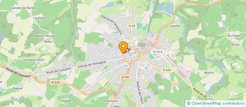 localisation de l'entreprise TUGA S BAR à EAUZE