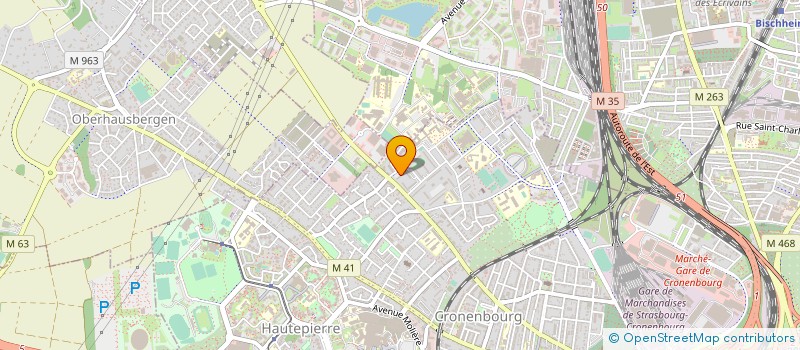 localisation de l'entreprise TUGRA à STRASBOURG