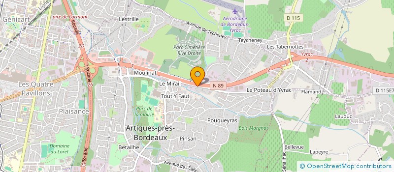 localisation de l'entreprise TUGUEZA FRERES  ARTIGUES-PRES-BORDEAUX