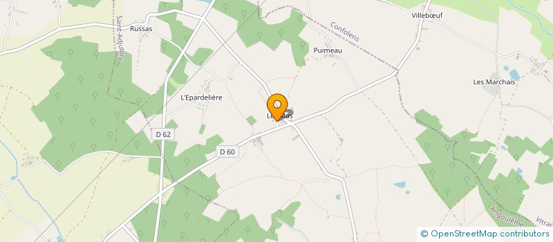 localisation de l'entreprise TUILERIE LAMBERT - BALUTEAU - LASCOUX à SAINT-ADJUTORY