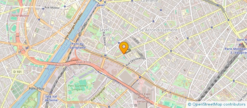 localisation de l'entreprise TUINA LECOURBE  PARIS