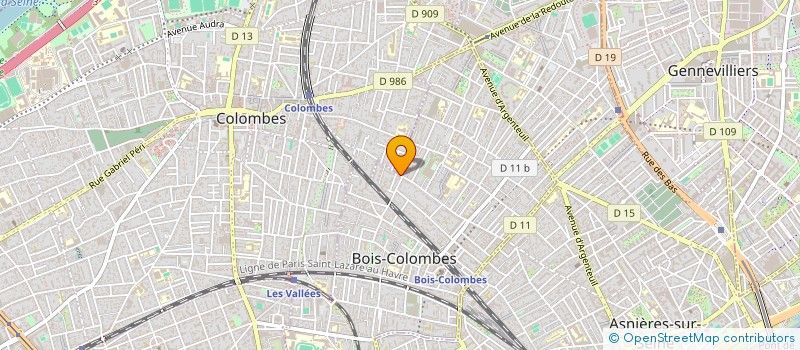 localisation de l'entreprise TUINA ZEN à BOIS-COLOMBES