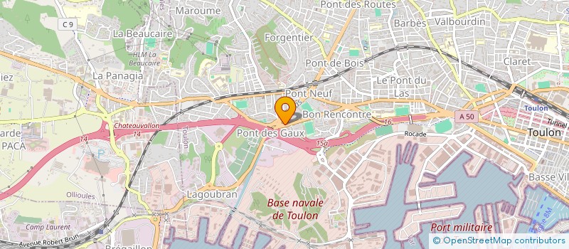 localisation de l'entreprise TUJELA  TOULON