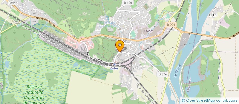 localisation de l'entreprise TULA BATIMENT  CULOZ-BEON