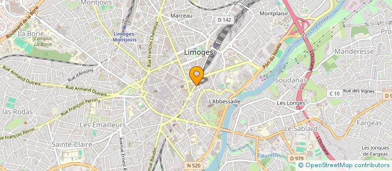 localisation de l'entreprise TULEAR à LIMOGES