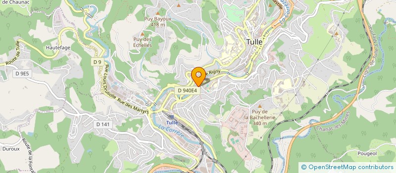 localisation de l'entreprise TULIE  TULLE