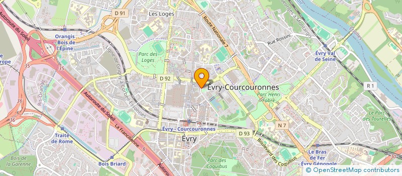 localisation de l'entreprise TULIER POLGE - ALIREZAI à EVRY-COURCOURONNES