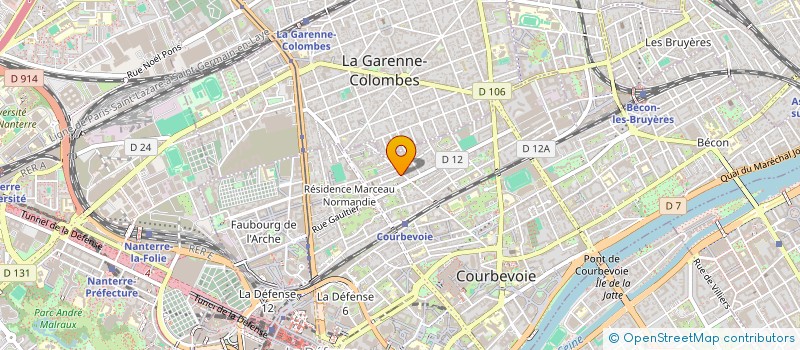 localisation de l'entreprise TULIIP DESIGN à COURBEVOIE