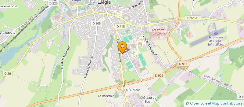 localisation de l'entreprise TULIN à L'AIGLE