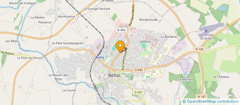localisation de l'entreprise TULIPE à BELLAC