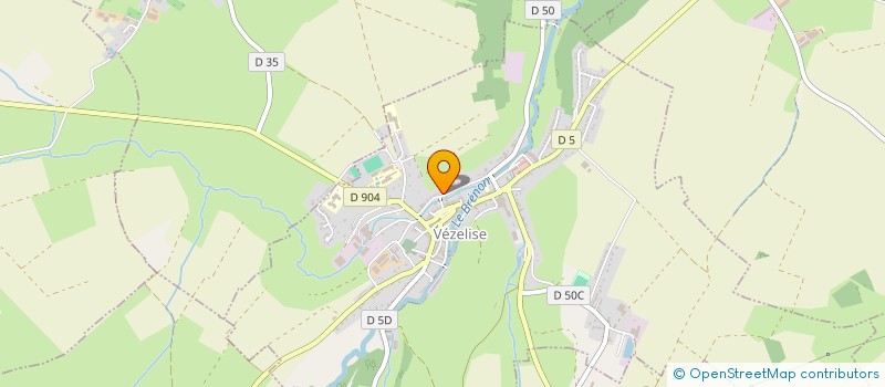 localisation de l'entreprise TULIPE  VEZELISE