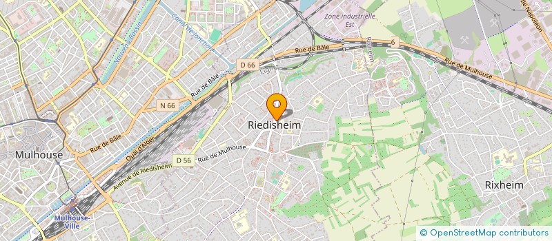 localisation de l'entreprise TULIPE  RIEDISHEIM