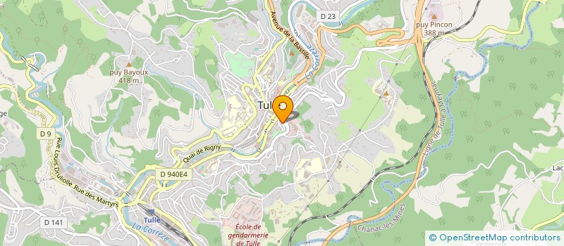 localisation de l'entreprise TULLE COMMERCE ET ARTISANAT  TULLE