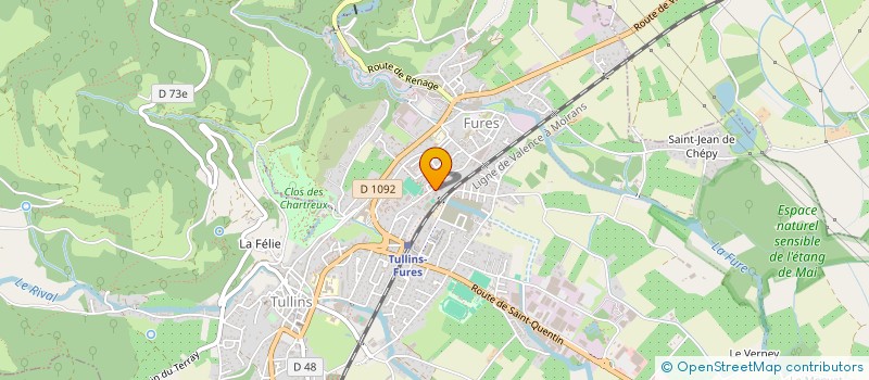 localisation de l'entreprise TULLINSANTE  TULLINS