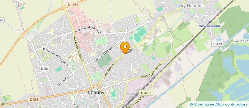 localisation de l'entreprise TULPIN BATIMENT à CHAUNY