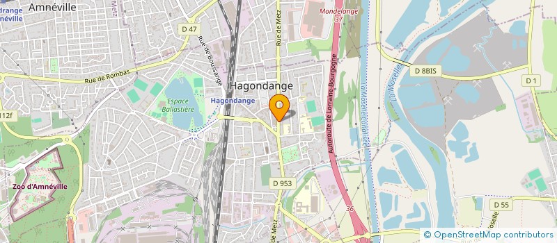 localisation de l'entreprise TUMELERO à HAGONDANGE