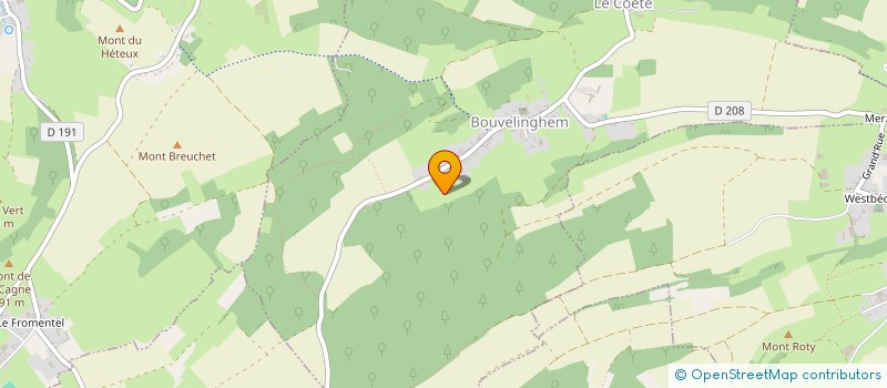 localisation de l'entreprise TUMEUR MAIS PAS L'ESPOIR  BOUVELINGHEM