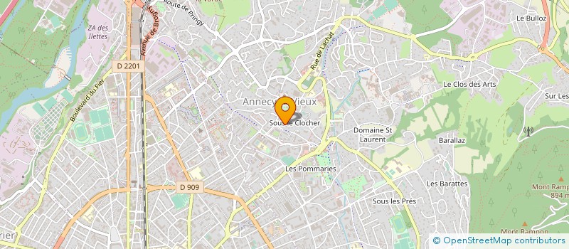 localisation de l'entreprise TUNAY à ANNECY