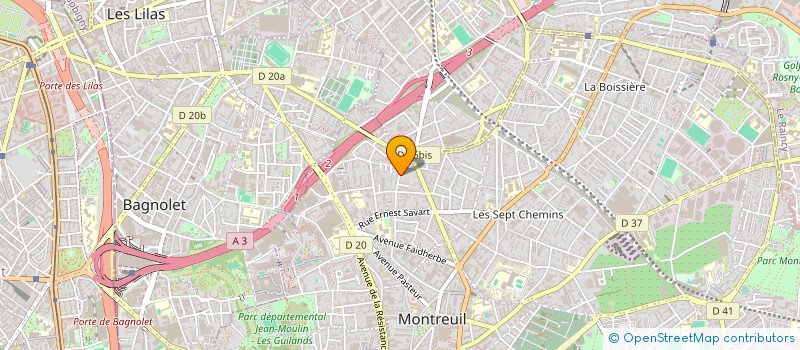 localisation de l'entreprise TUNG KAI YING TAI CHI CHUAN à MONTREUIL