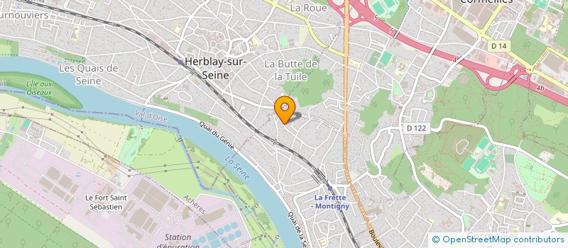 localisation de l'entreprise TUNINVEST  LA FRETTE-SUR-SEINE