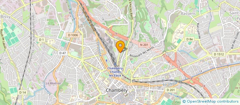 localisation de l'entreprise TUNNEL EURALPIN LYON TURIN à CHAMBERY
