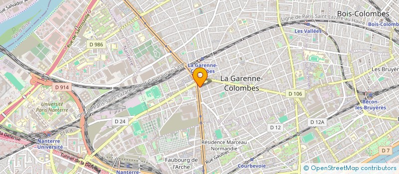 localisation de l'entreprise TUNOR à LA GARENNE-COLOMBES