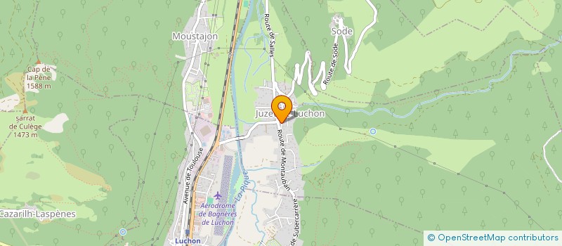 localisation de l'entreprise TUPIDEK à BAGNERES-DE-LUCHON