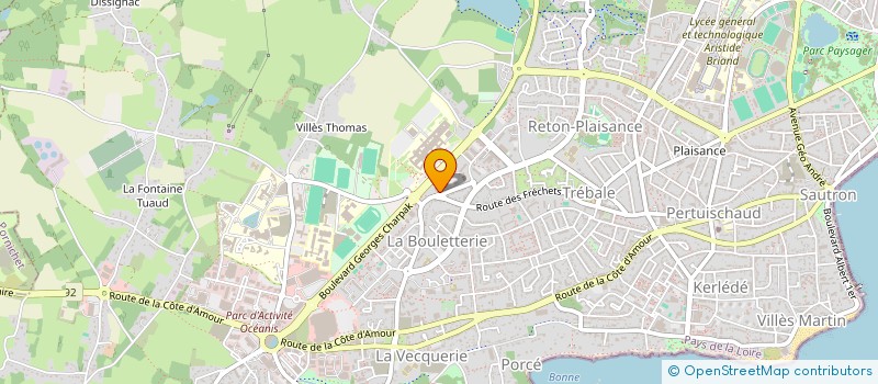 localisation de l'entreprise TUR-BAT  SAINT-NAZAIRE