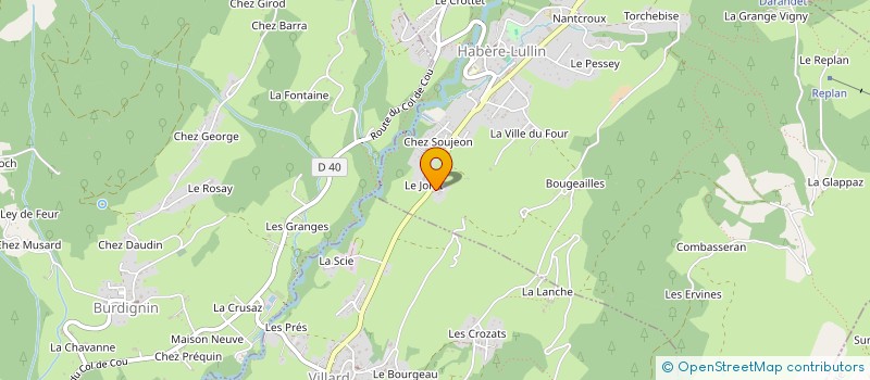 localisation de l'entreprise TURAN  HABERE-LULLIN