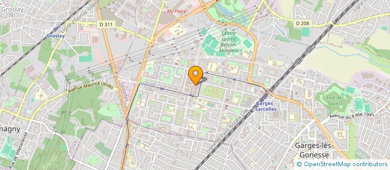 localisation de l'entreprise TURAN CONSTRUCTION ET RENOVATION à SARCELLES
