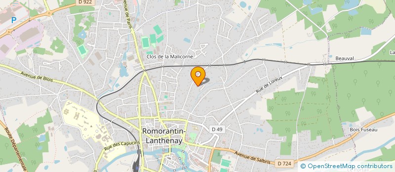 localisation de l'entreprise TURANCE  ROMORANTIN-LANTHENAY