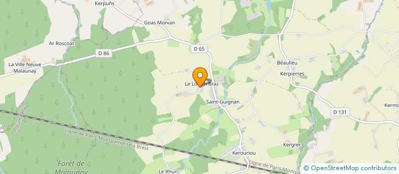 localisation de l'entreprise TURBAN BERTRAND  SAINT-JEAN-KERDANIEL