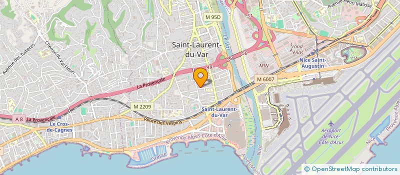 localisation de l'entreprise TURBIE PINEDE à SAINT-LAURENT-DU-VAR