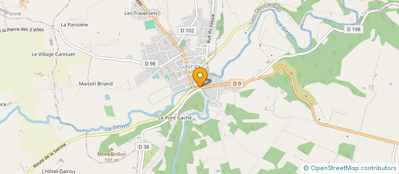 localisation de l'entreprise TURBINES F  GAVRAY-SUR-SIENNE